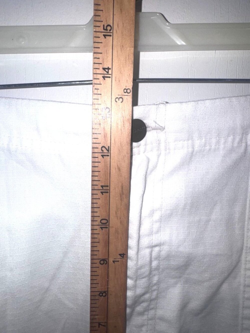 Carhartt Womens Cargo Work Pants Relaxed Fit White & Gray Cotton Blend 18" Waist - Picture 9 of 13
